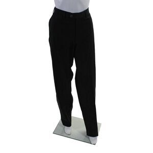 Hiltl Womens Flat Zip Front Tapered Leg Casual Pants Black Size 35